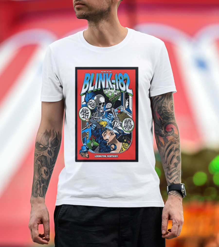 Blink 182 Lexington Kentucky August 1st Rupp Arena Tour T-Shirt