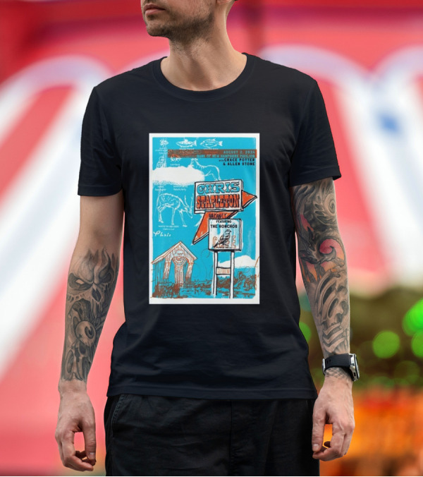 Premium T-Shirt: Chris Stapleton New Hampshire Pavilion August 2024 Featuring Grace Potter Allen Stone The Honchos T-Shirt Chris Stapleton New Hampshire Pavilion August 2024 Featuring Grace Potter Allen Stone The Honchos T-Shirt