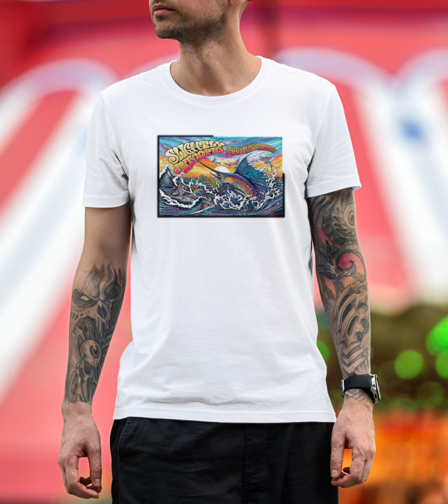 Slightly Stoopid August 9 Riverside Summer Ford Amphitheatre Jacksonville Marlin T-Shirt