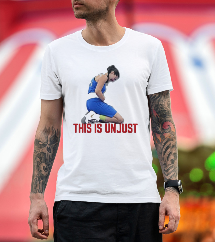 Kellie-Jay Keen Angela Carini This Is Unjust Athlete Kneeling T-Shirt