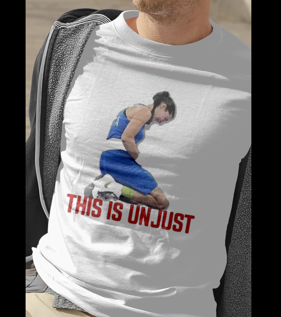 Kellie-Jay Keen Angela Carini This Is Unjust Athlete Kneeling T-Shirt