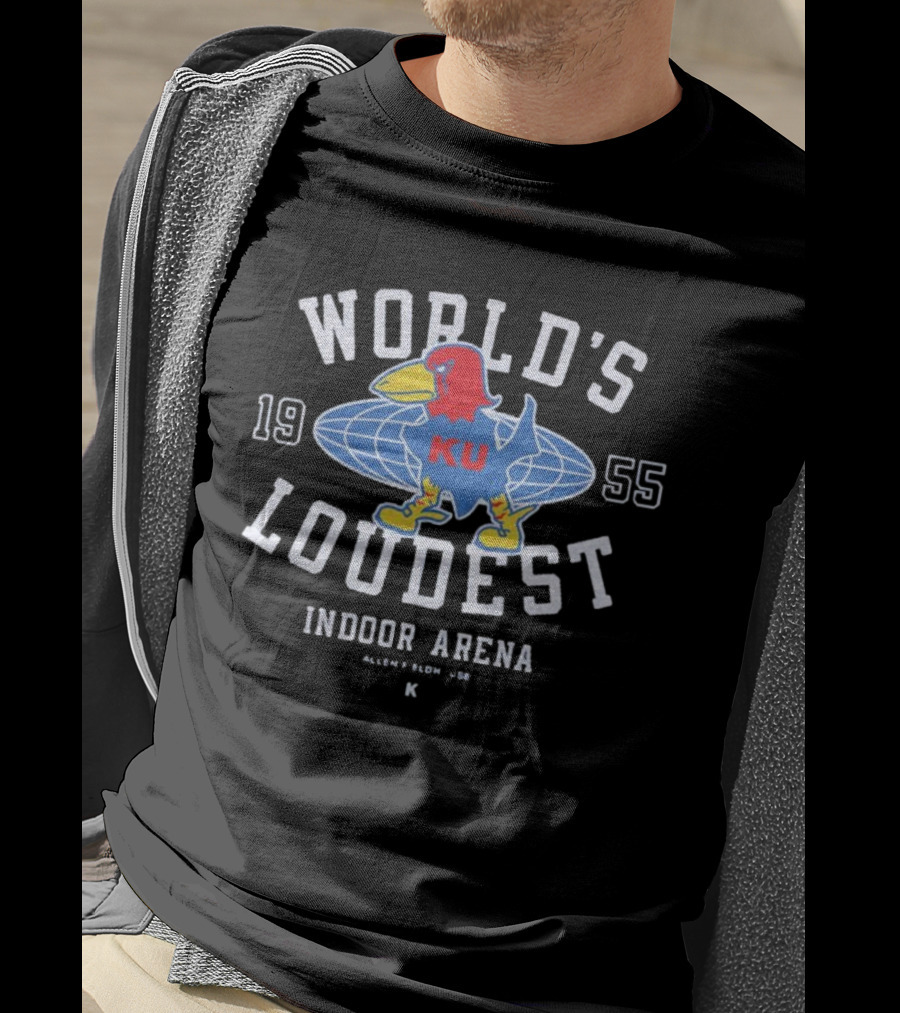 KU World's Loudest Indoor Arena 1955 Allen Fieldhouse Retro T-Shirt