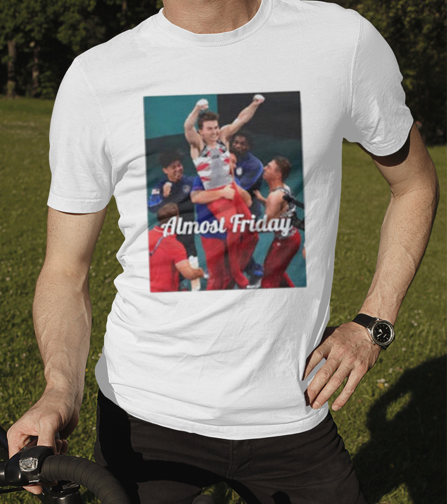 Paul Juda Celebratory Almost Friday Olympic Kid T-Shirt