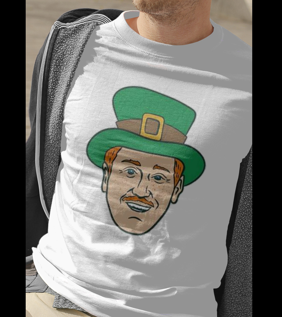 St. Mooktrick’s Day Happy Leprechaun Face With Green Hat T-Shirt