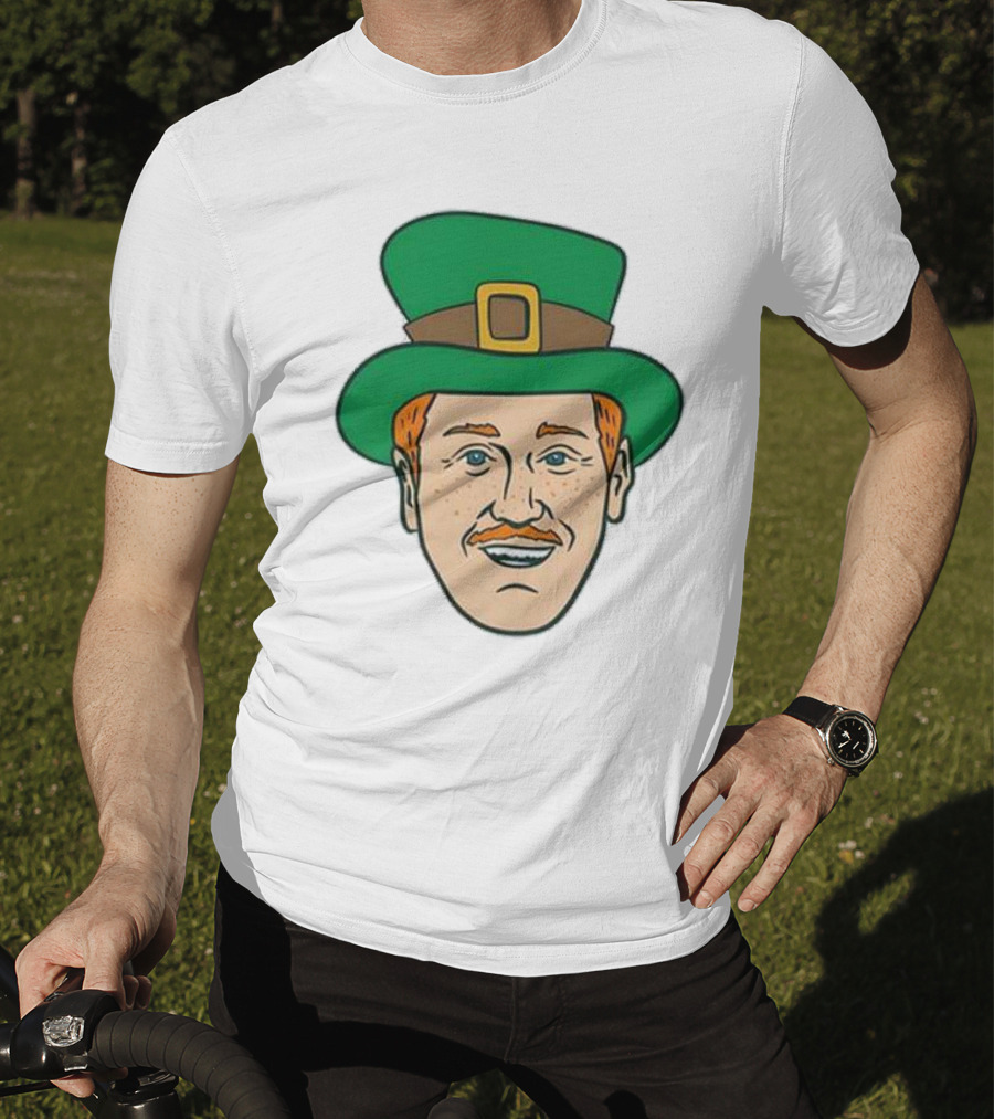 St. Mooktrick’s Day Happy Leprechaun Face With Green Hat T-Shirt