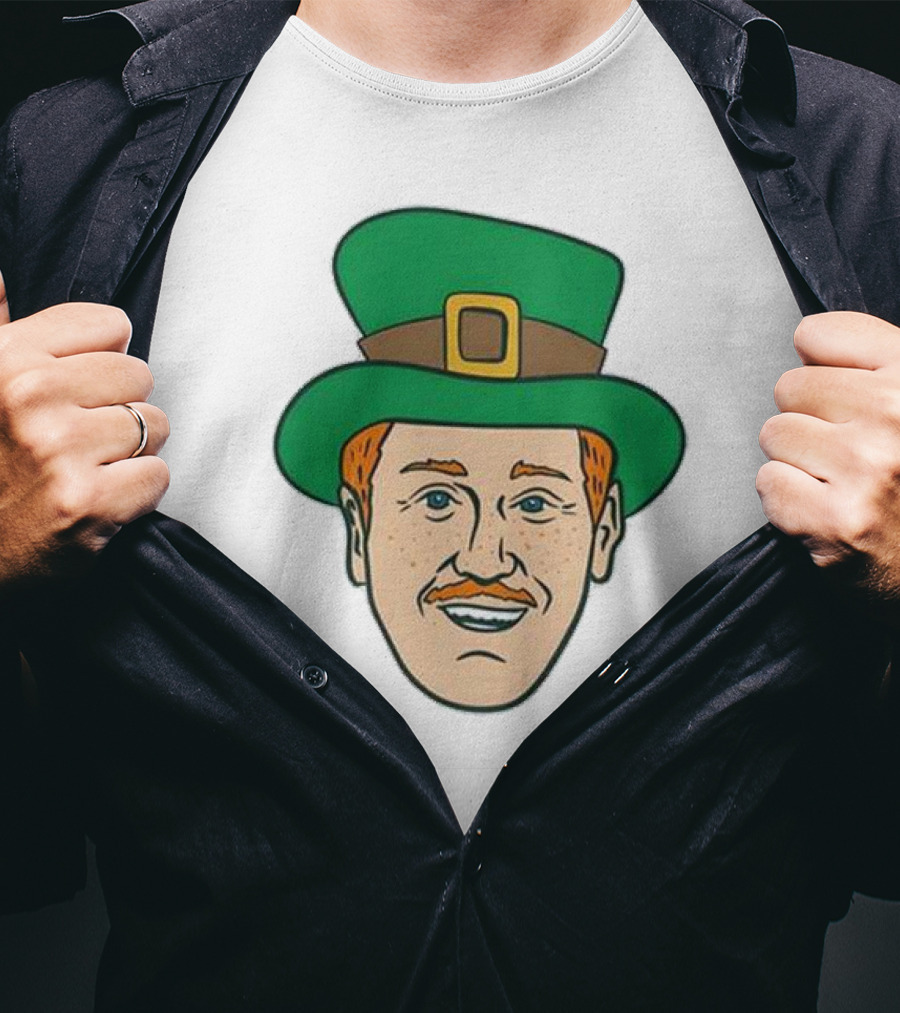 St. Mooktrick’s Day Happy Leprechaun Face With Green Hat T-Shirt