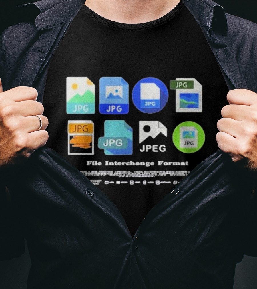 Jpegmafia File Interchange Format Distressed Thumbnails T-Shirt