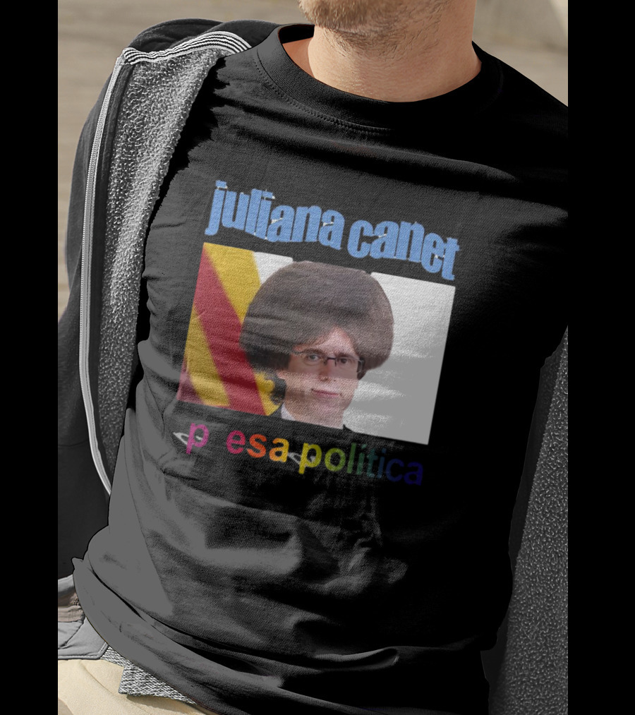 Juliana Canet Pesa Política Catalonian Flag Hair Photo T-Shirt