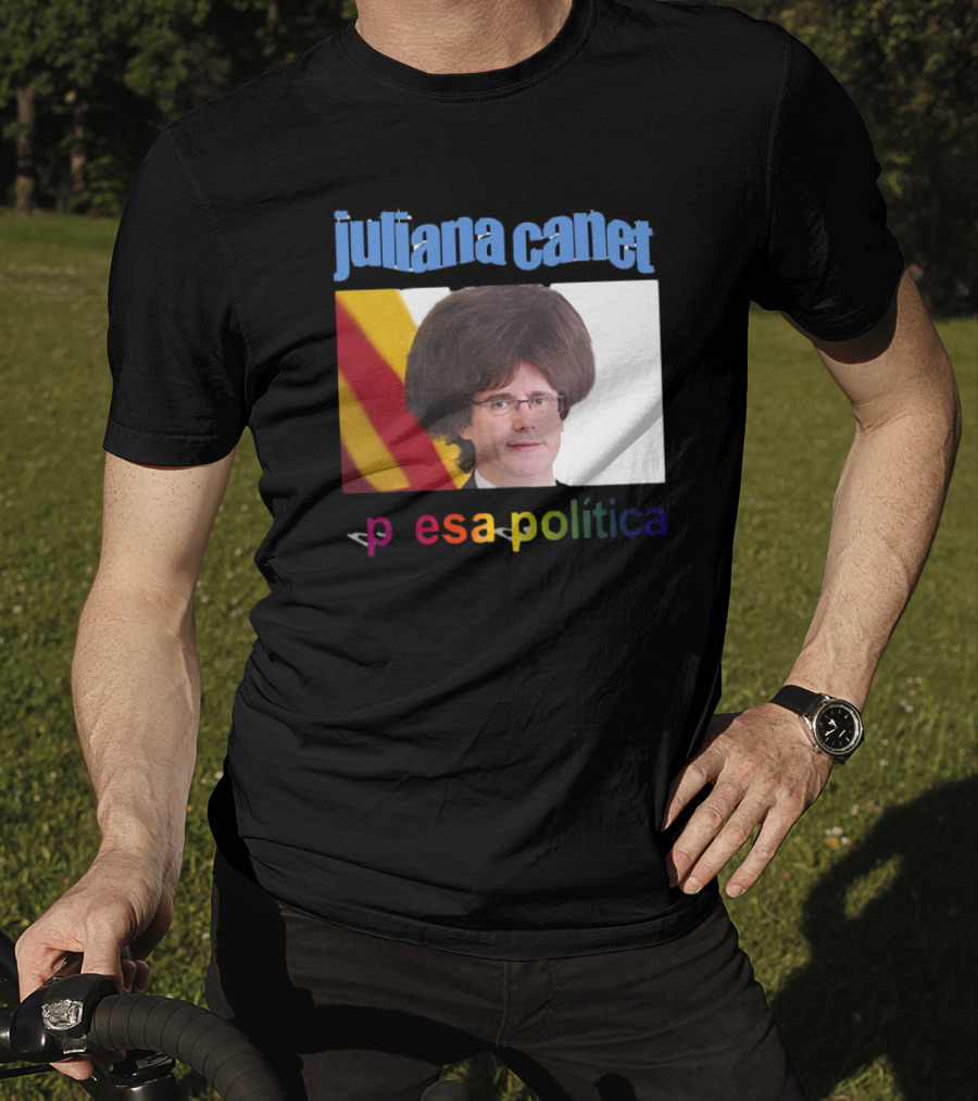 Juliana Canet Pesa Política Catalonian Flag Hair Photo T-Shirt