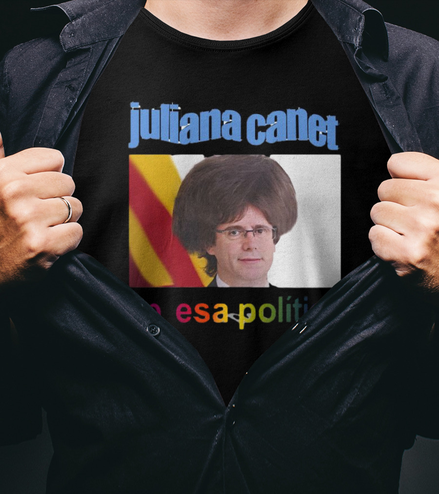 Juliana Canet Pesa Política Catalonian Flag Hair Photo T-Shirt