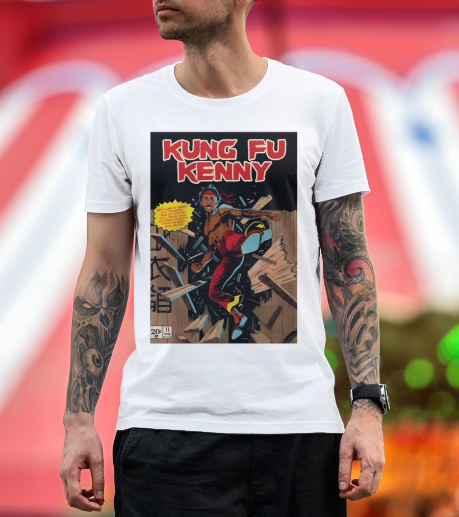 Kung Fu Kenny Breaking Through Comic Style February 17 Issue 20 Cent T-Shirt