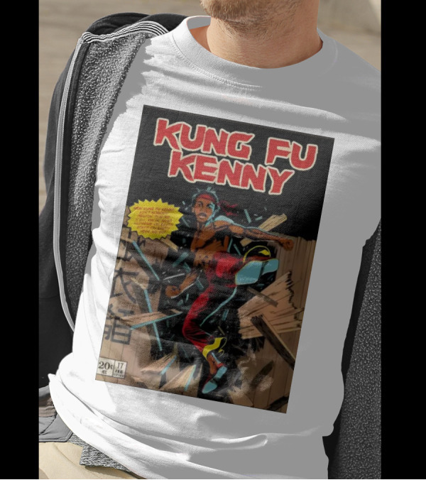 Kung Fu Kenny Breaking Through Comic Style February 17 Issue 20 Cent T-Shirt