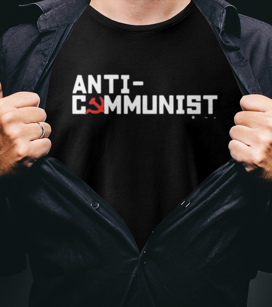 Zachary Tisdale Anti-Communist With Hammer And Sickle T-Shirt