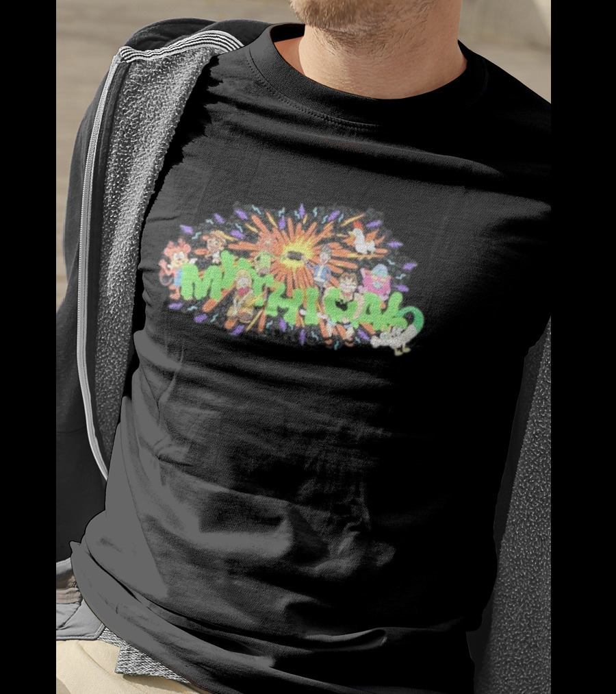 New Mythical ’90s Cartoon Characters Burst Mythical Explosion T-Shirt