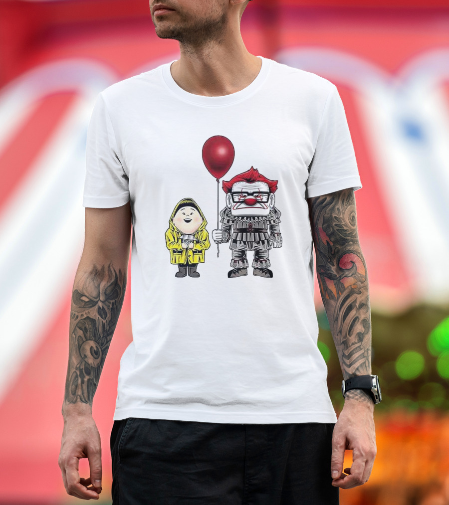 Pennywise Carl Fredricksen Russell Halloween Balloon Duo T-Shirt