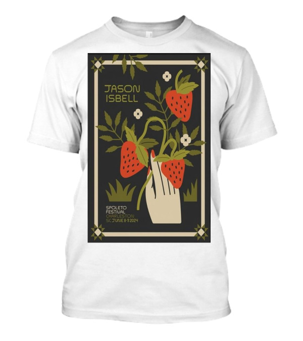 Jason Isbell Spoleto Festival Charleston SC June 8-9 2024 Strawberry T-Shirt