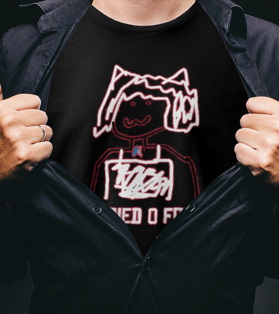 8 Buried 0 Found Doodle Outline Character T-Shirt