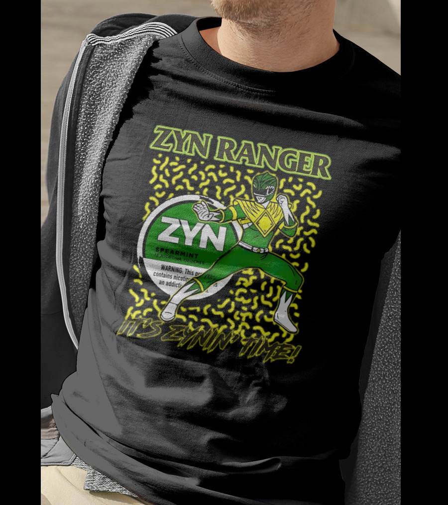 Zyn Ranger Spearmint It's Zynin' Time Heroic Pose T-Shirt
