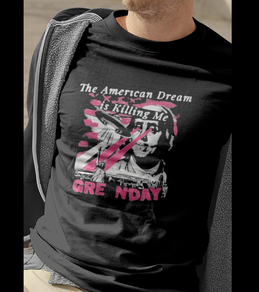 The American Dream Is Killing Me Green Day Statue Of Liberty UFO Beam T-Shirt