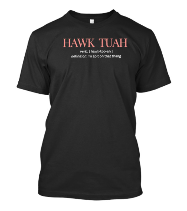 Hawk Tuah Verb Definition To Spit On That Thang T-Shirt