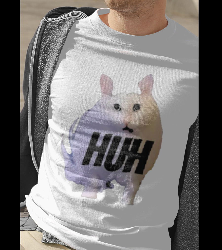 Huh Cat Meme Image T-Shirt