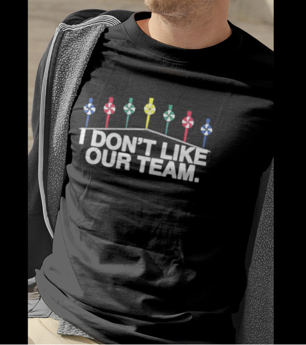 I Don’t Like Our Team Foosball Iconic Symbols T-Shirt