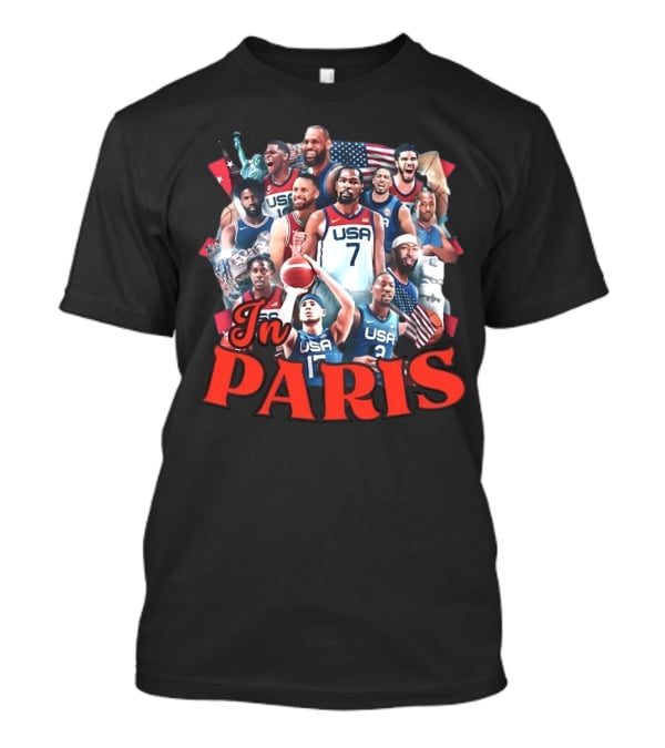 Team USA Basketball Legends In Paris T-Shirt