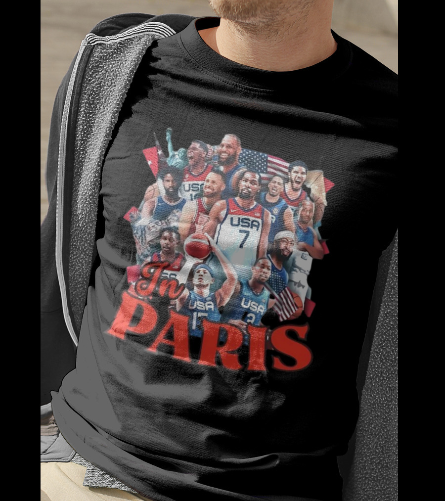 Team USA Basketball Legends In Paris T-Shirt