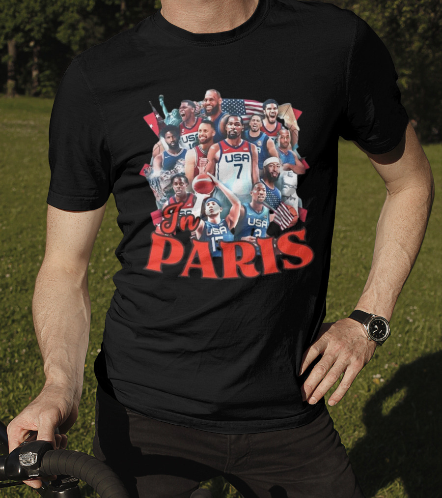 Team USA Basketball Legends In Paris T-Shirt