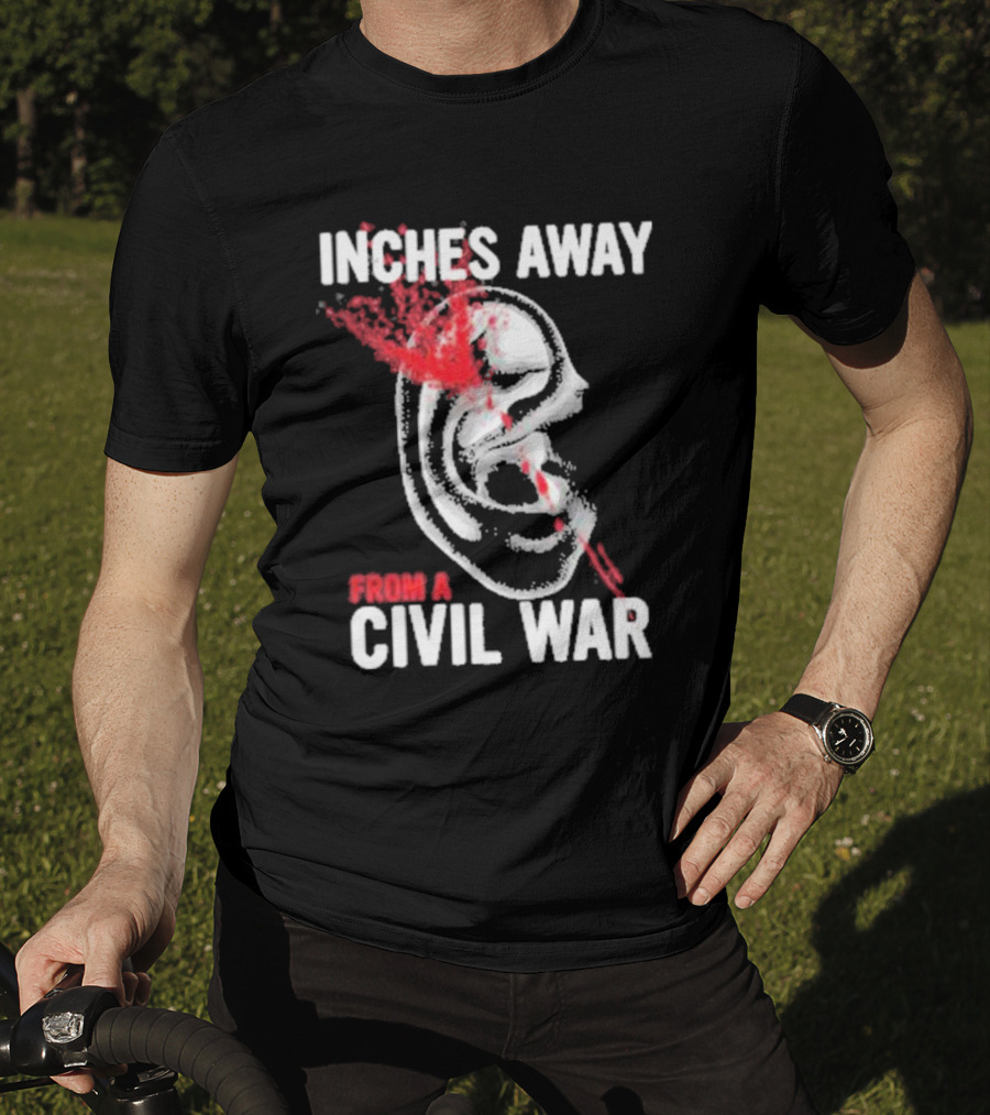 Inches Away From A Civil War Ear Skull T-Shirt