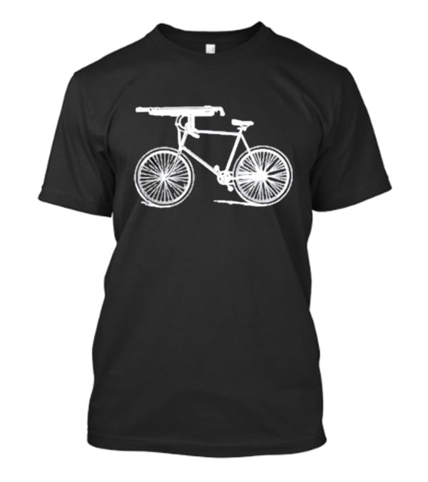 Instantdistractions Bicycle Machine Gun Safety T-Shirt