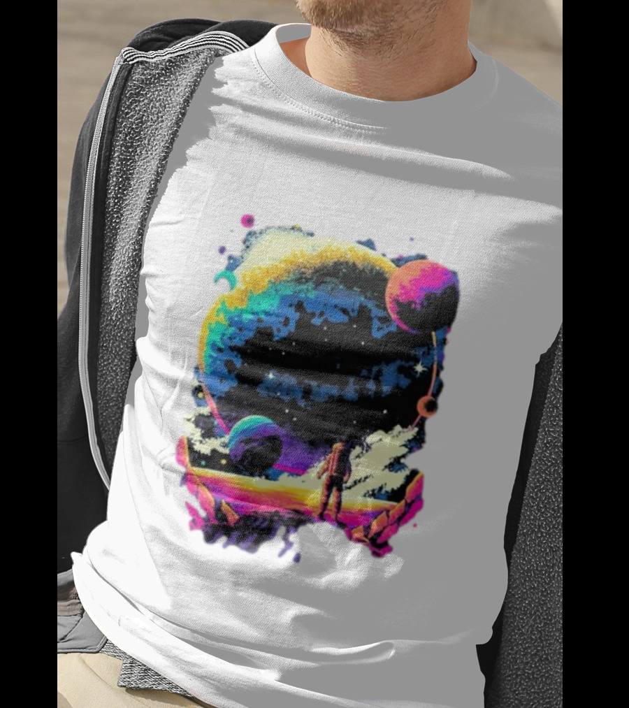 Into The AM Infinity Explorer Astronaut Planetary Adventure T-Shirt