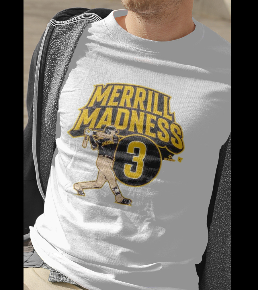 Jackson Merrill Madness 3 Baseball Player Swing T-Shirt