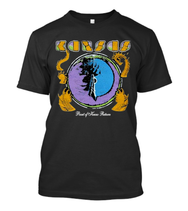 Kansas 2024 Point Of Know Return Retro T-Shirt