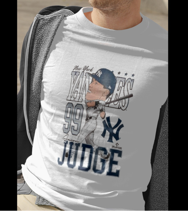 New York Yankees 99 Aaron Judge Caricature New Era T-Shirt
