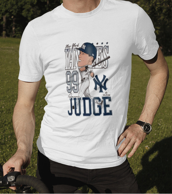 New York Yankees 99 Aaron Judge Caricature New Era T-Shirt