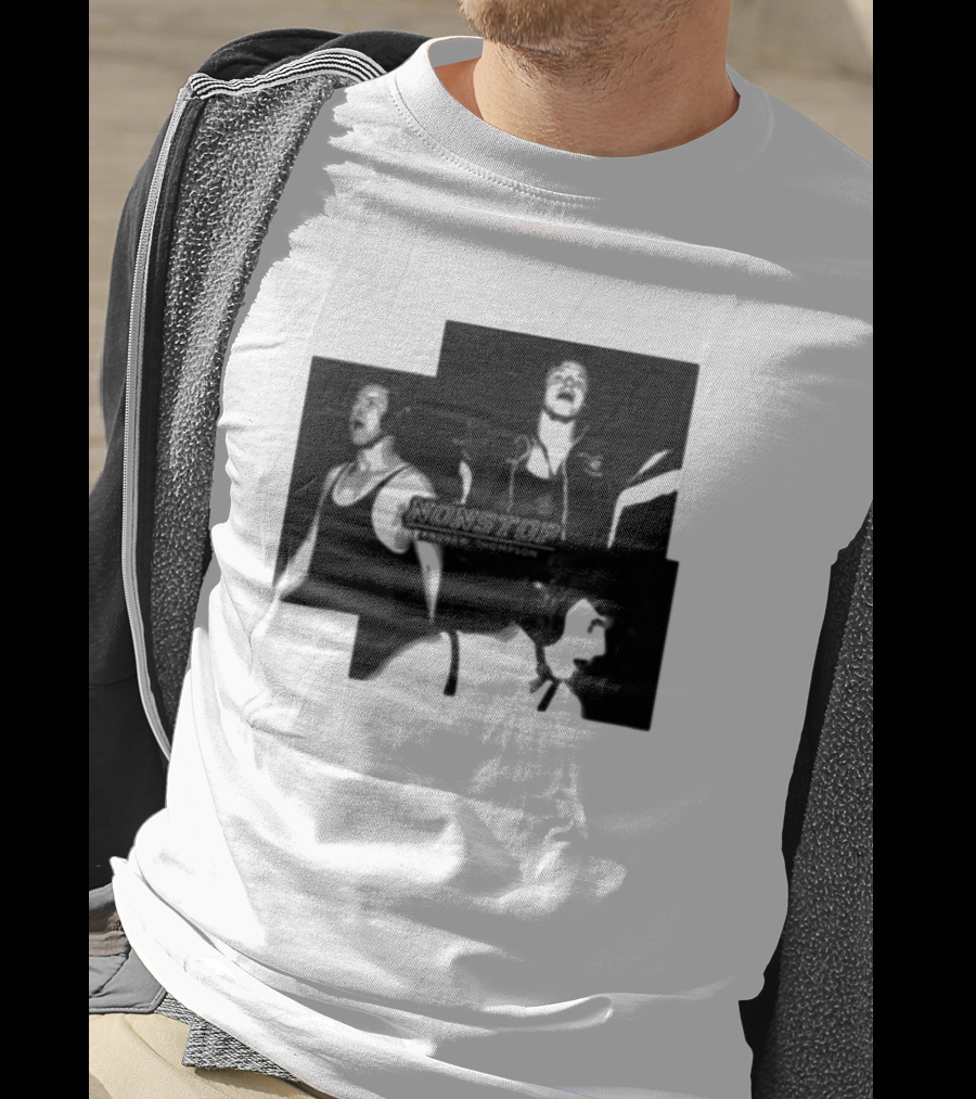 NONSTOP Andrew Thompson Black And White Collage T-Shirt