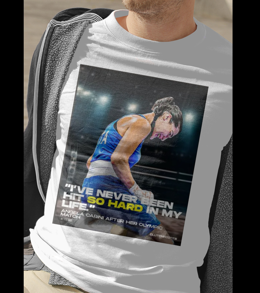 I’ve Never Been Hit So Hard In My Life Angela Carini Olympic Match Clutchpoints T-Shirt