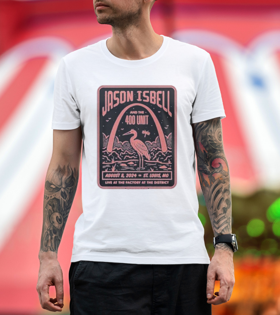 Jason Isbell and the 400 Unit Live August 8 2024 St. Louis MO The Factory at The District T-Shirt