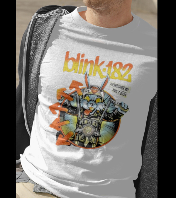 Blink-182 Concert Rabbit Milwaukee WI August 7 T-Shirt