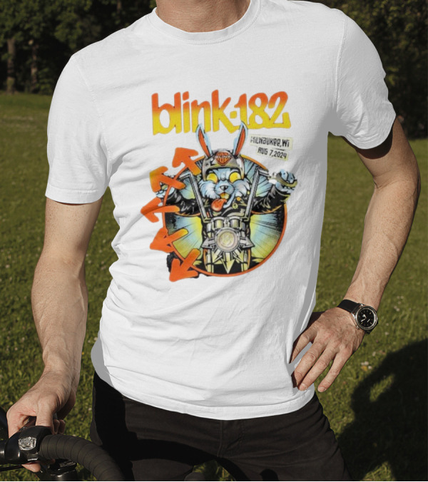 Blink-182 Concert Rabbit Milwaukee WI August 7 T-Shirt