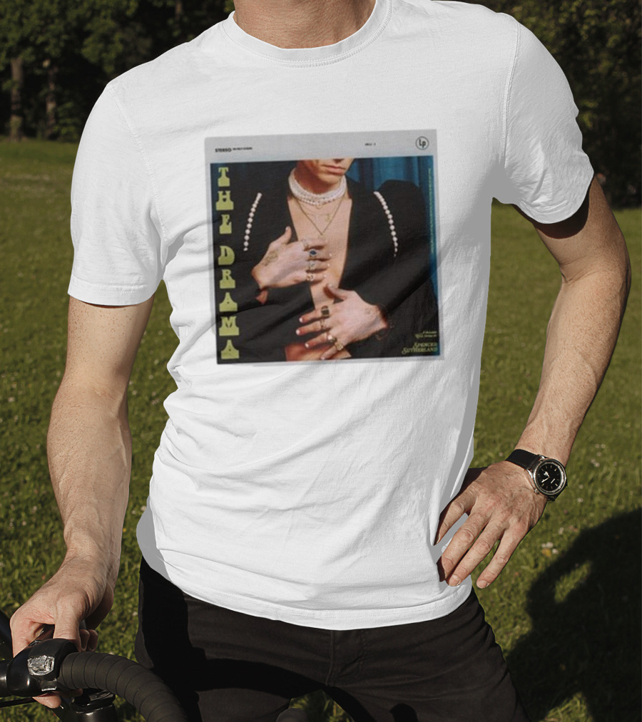 Spencer Sutherland The Drama LP Cover Tattooed Hands And Pearls T-Shirt