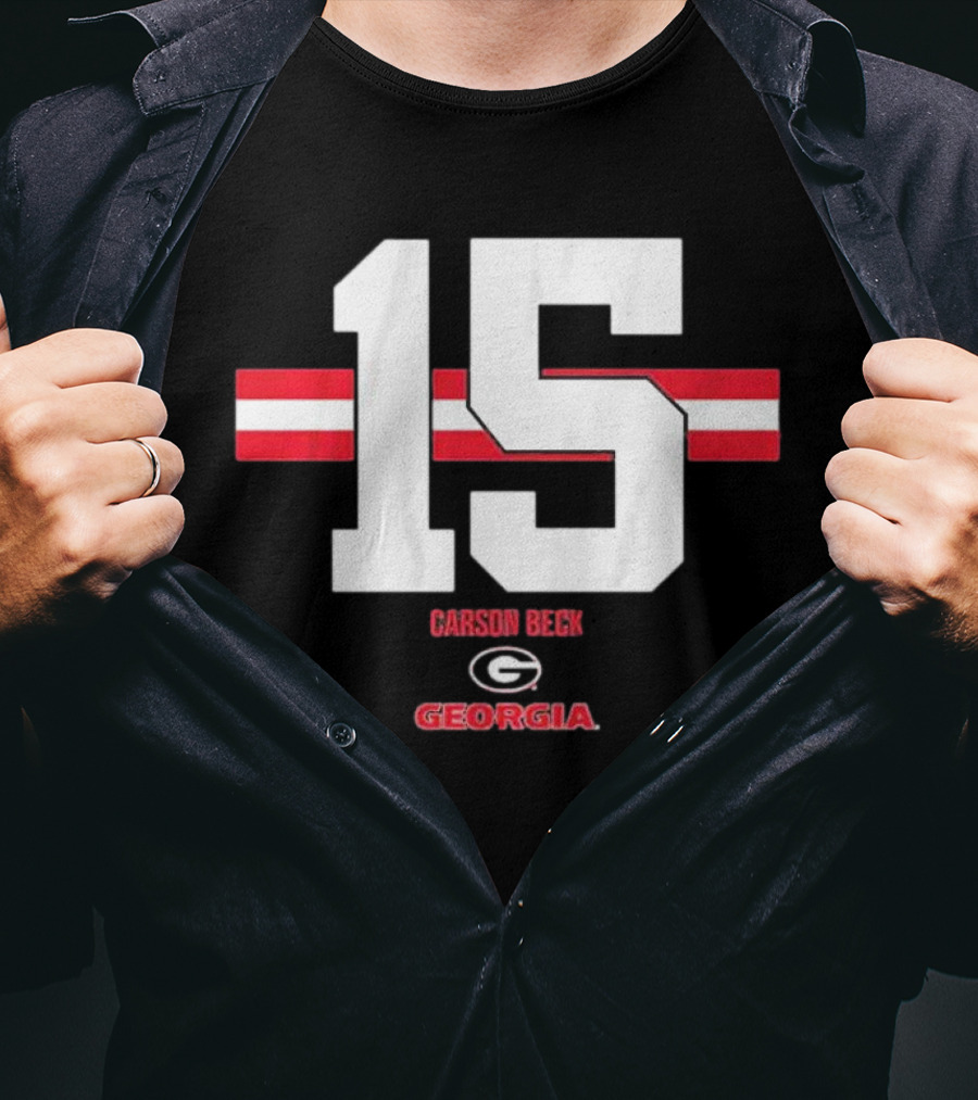 Georgia Football Carson Beck 15 Georgia T-Shirt