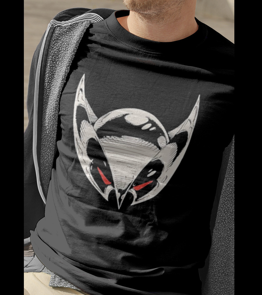 Gerard Way Shadowhawk Helmet Red Eyes T-Shirt