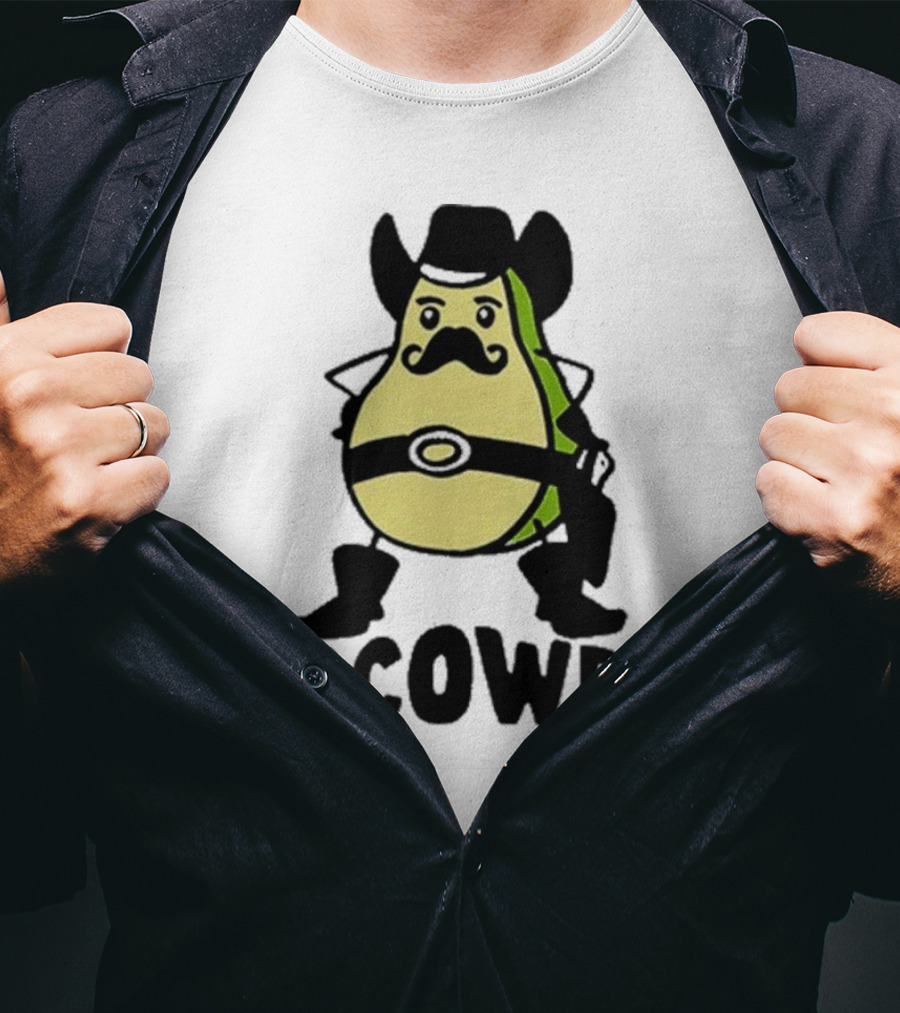 Got Funny Avocowboy Western Cartoon Avocado Character T-Shirt