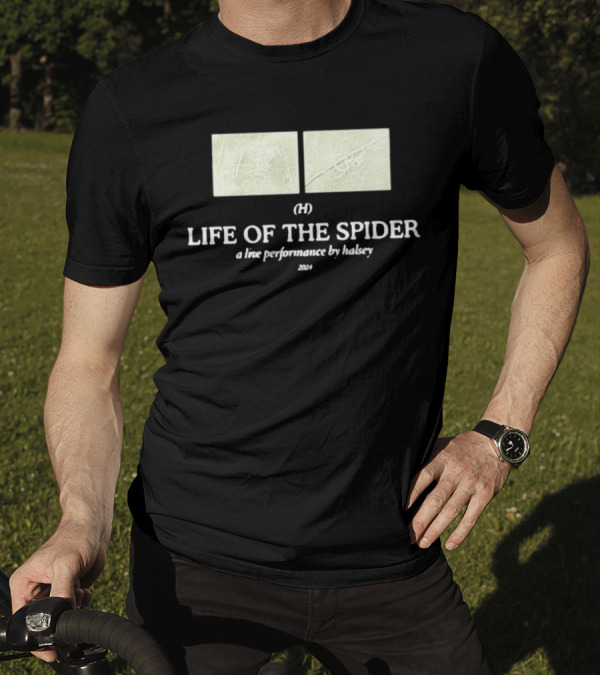 Halsey Updates Life Of The Spider (H) A Live Performance By Halsey T-Shirt