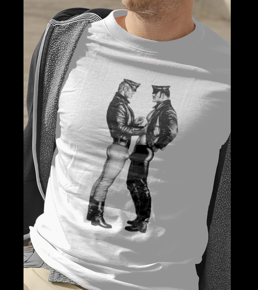 Russell Tovey Tom Of Finland Leather Uniform T-Shirt