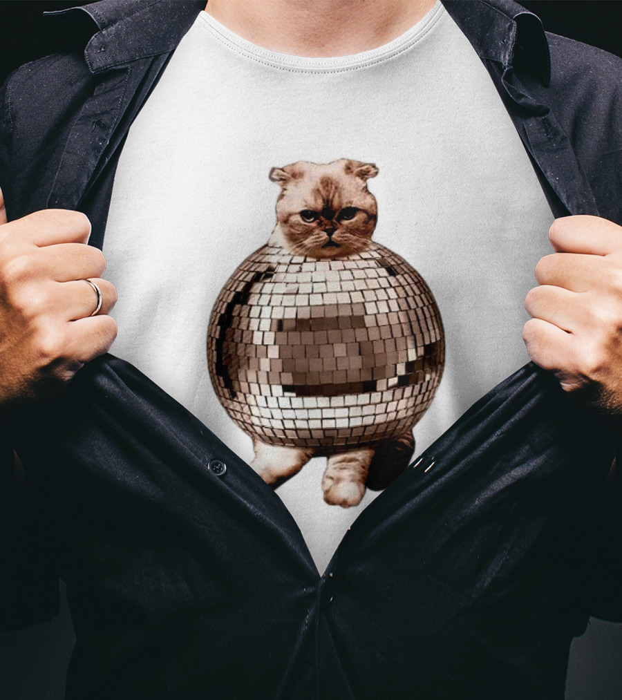 Taylor Swift Mirrorball Disco Cat T-Shirt