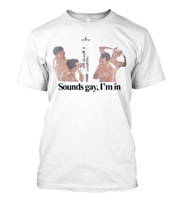 Sounds Gay I'm In Black Shirt With Artistic Male Group T-Shirt