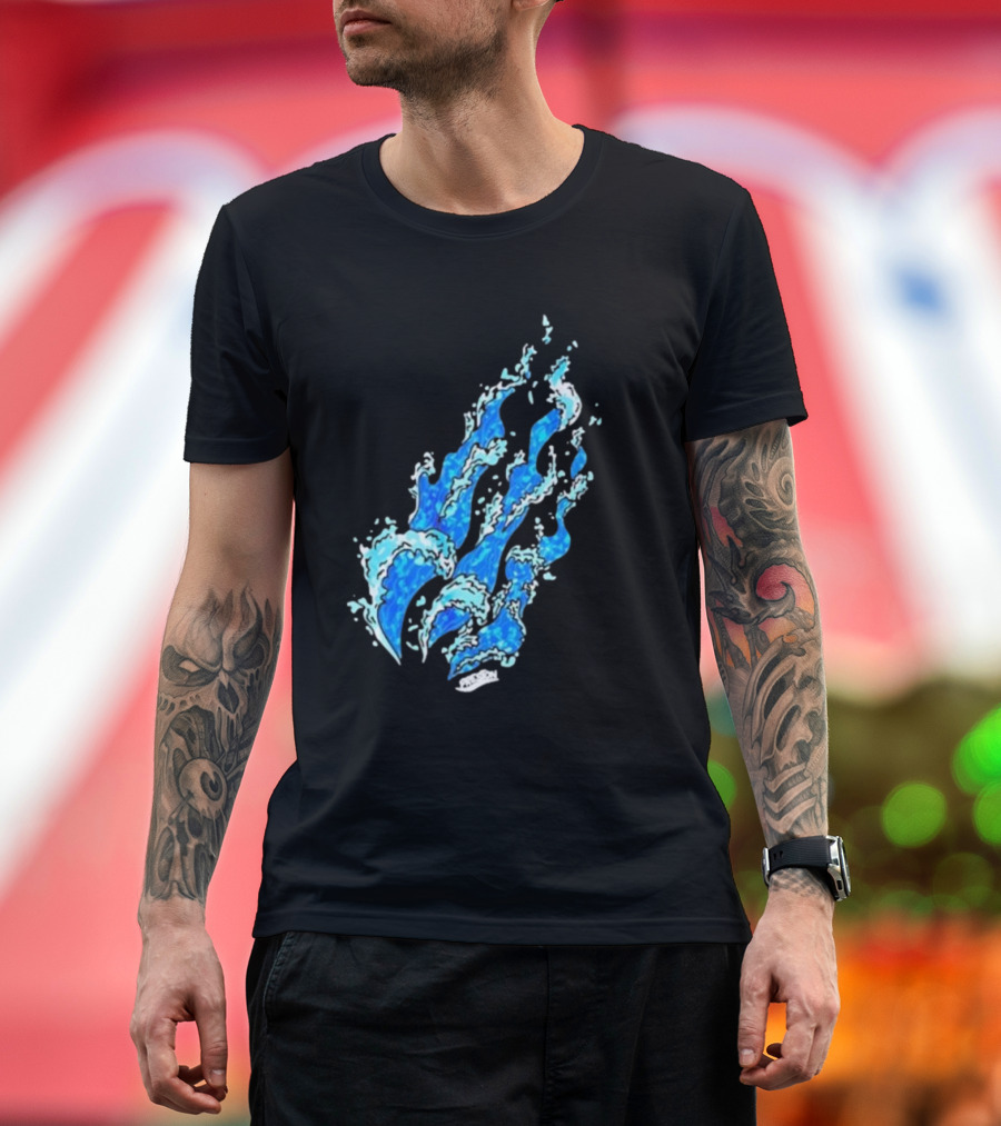 Fire Wave Blue Flame T-Shirt